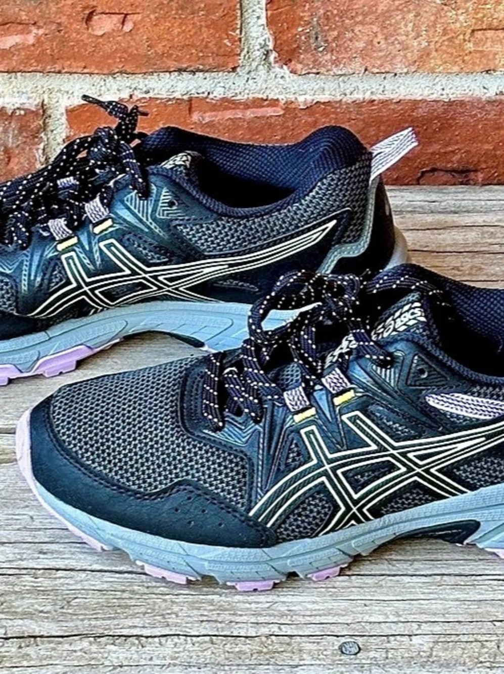 ASICS Gel-Venture 8 Athletic Shoes Black & Purple US 7